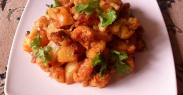 Potato Cauliflower Stir Fry, Linuskitchen, Linu Freddy