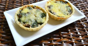 SpinachMushroomQuiche, Linu Freddy, Linuskitchen.com