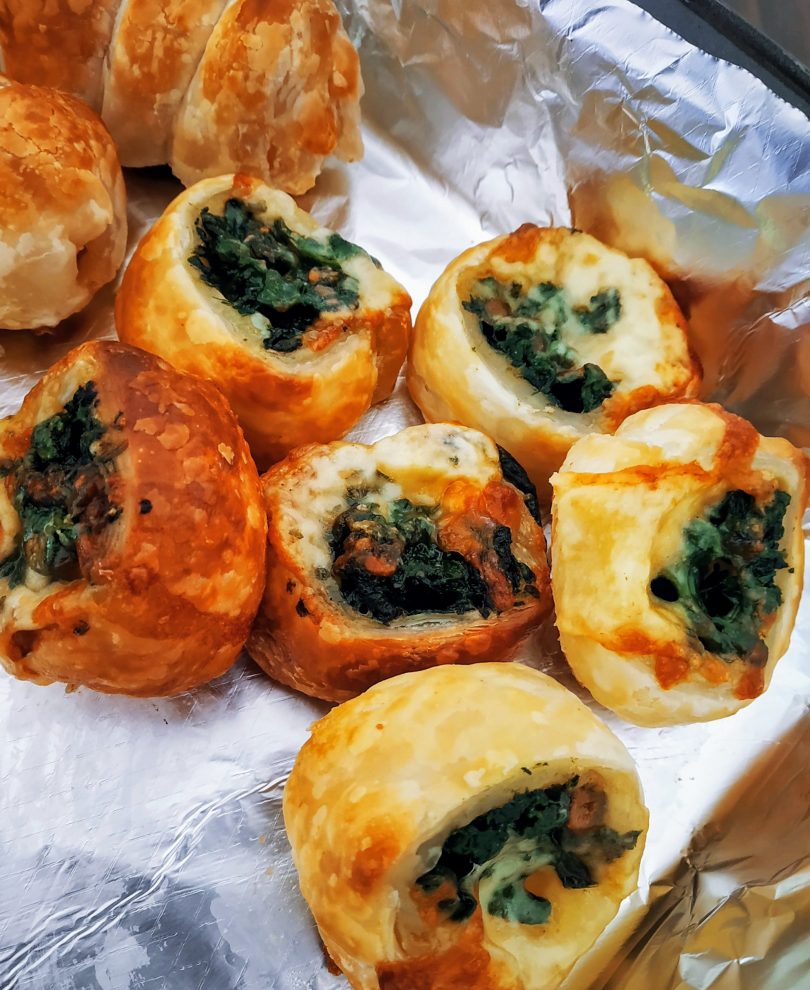 Spinach Pinwheels, Linu Freddy, Linuskitchen.com