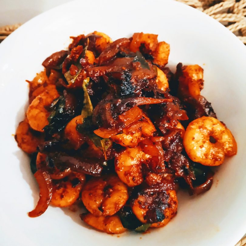 Linu Freddy, Linuskitchen.com, Kerala Style Prawn Roast